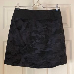 Maison d’ Amelie Black Camouflage Skort